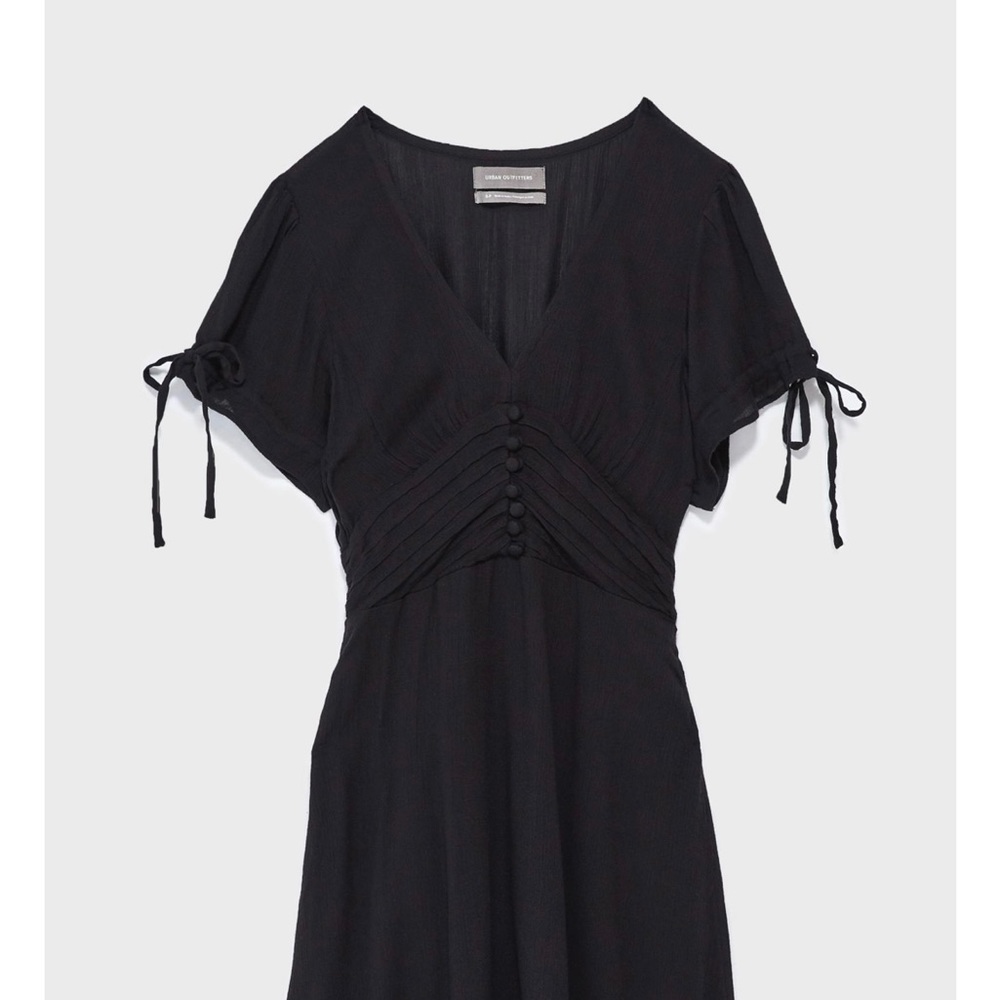 UO Talia Tie Sleeve Mini Dress